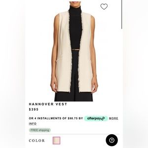 Elizabeth and James Hannover Vest with Fringe Trim